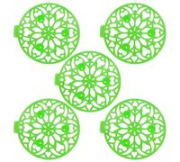 Lot de 5 plateaux à pastèque pour le jardinage, support de plantation de fruits en ABS avec trous de ventilation pour melons cantaloups, ensemble de plateaux de culture verts pour cour et ferme