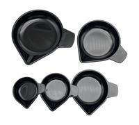 Lot de 5 plateaux de pesée multifonctionnels pour une mesure précise des pierres précieuses, poudres et liquides dans différentes tailles de bols à bec étroit