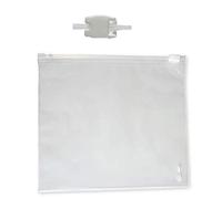 lot de 5 Pochette Sachet zip avion avec curseur, fermeture facile par ZIP 20 X 20 cm agrée pour les liquides en avion aéroport cosmétique, médicaments, nourriture,au norme aérien, vol, voyage