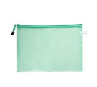 Lot de 5 pochettes à fermeture éclair A3/A4/A5 étanches pour l'école, le bureau, les devoirs, le rangement de fichiers, l'organisation du papier (A4, vert)