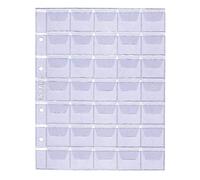 Lot de 5 pochettes pour pièces de monnaie de 26 - 35 - 41 - 58 mm de diamètre - Pour pièces de monnaie, pièces commémoratives, pièces de 2 euros (35 compartiments (Larius))