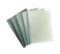Lot de 5 pochettes transparentes pour documents de test avec longue pince pour papier test, devoirs, 40 feuilles