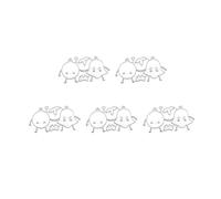 Lot de 5 pochoirs de gaufrage en métal de Noël, cloches de Noël, pochoirs de découpe pour albums, cartes, décorations