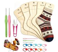 Lot de 5 pochoirs pour chaussettes, tendeurs de chaussettes, tailles 36-45