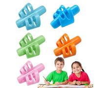 Lot de 5 poignées d'entraînement en caoutchouc - Poignées de crayon - Poignées - Porte-crayon - Poignée pour corriger la - Outil de correction de la - Outils de préhension d'aide à