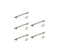 Lot de 5 poignées pour meubles Riad, L232mm, entraxe 192mm, Aluminium, Bronze