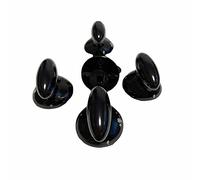 Lot de 5 poignées pour plan de cuisson et cuisine à gaz modèle Franke country tendance noir brillant