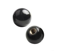 Lot de 5 poignées sphériques noires en bakélite avec filetage intérieur M5/M6/M8/M10/M12, boutons rotatifs de 20 à 40 mm pour machines à outils, montage facile sans outil pour imprimante et appareils