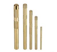 Lot de 5 poinçons à dériver en laiton avec tailles 3/4, 1/2, 3/8, 1/4, 5/8" pour l'ingénierie, le travail des métaux et la réparation industrielle