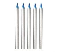 Lot de 5 pointes de fer à souder de 40 W, 30 à 150 W, pointes bleues pointues pour soudage, lot de 5 pointes en cuivre avec options d'alimentation optionnelles, compatibles avec divers fers à souder