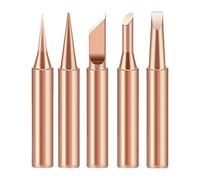 Lot de 5 pointes de fer à souder en laiton économes en chaleur, faciles à remplacer, adaptées pour améliorer l'efficacité des petits appareils électroménagers, réparer la pointe de soudure en cuivre