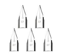 Lot De 5 Pointes De Remplacement Pour Stylo,0.38/0.5mm,Ef/F,Droites,Accessoires De Réparation Pour Bureau,École,Maison - Type 0.38mm