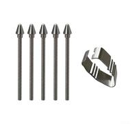 Lot de 5 pointes de stylet de rechange en métal pour Samsung Tab S11 et S11 Ultra, pointes argentées avec outil, précision améliorée pour le dessin et l'écriture