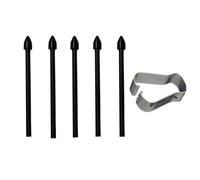 Lot de 5 pointes de stylet de rechange pour Samsung Galaxy S24 Ultra S23 Ultra Tab S9 Tab S8 avec pince à épiler (noir)