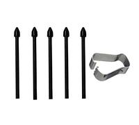 Lot de 5 pointes de stylet de rechange pour Samsung Galaxy Tab S6 Lite/S6/S7/S7+/Note10/Note20//Note 5G/Note10+/Note10+ 5G/Note 20 Ultra Tips avec pince à épiler (Noir)
