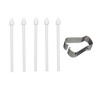 Lot de 5 pointes de stylet de rechange pour Samsung Galaxy Tab S6 Lite/S6/S7/S7+/Note10/Note20//Note 5G/Note10+/Note10+ 5G/Note 20 Ultra Tips avec pince à épiler (blanc)
