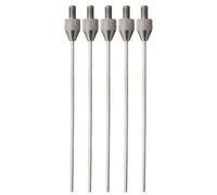 Lot de 5 points de contact d'aiguille pour indicateur de hauteur et de profondeur, en acier inoxydable, pointe longue de 1 x 50 mm, filetage M2 5 pour une mesure précise de la profondeur