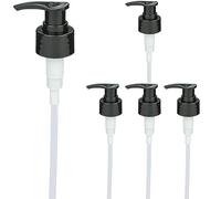 Lot de 5 pompes à savon de rechange PP28 pour distributeur de savon mikken en verre et plastique Noir