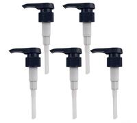 Lot de 5 pompes à sirop de café compatibles avec le concentré de café Javy de 177,4 ml, fournit une mesure constante par pression (noir)