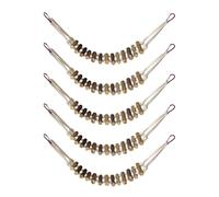 Lot de 5 ponts balançoires pour oiseaux - Perchoirs en bois - Support de dressage - Hamac - Pont de suspension pour l'exercice et le plaisir des animaux