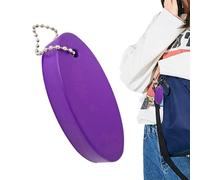 Lot de 5 porte-clés flottants en forme de bouée à voile, porte-clés ovale flottant en polyuréthane de couleur vive, porte-clés flottant pour bateau et surf, 5 bouées violettes, Refer to