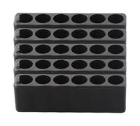 Lot de 5 porte-embouts de tournevis à tige hexagonale 1/4" pour organiser et ranger les forets - Outil de rangement en plastique pour atelier et usage domestique