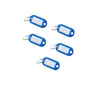 Lot de 5 portes-étiquettes, bleu, 50x20 mm, Equipement, Accessoires de cylindre, Porte-clés, en Plastique, Forme Rectangulaire, Garantie de 2 ans - THIRARD