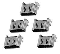 Lot de 5 Ports HDMI pour, connecteur d'interface de Prise de Port HDMI Pièce de Rechange pour Console 4