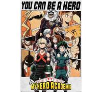 Lot de 5 posters Pyramid My Hero Academia Be a Hero Multicolore 61x91 cm
