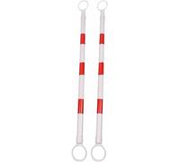 Lot de 5 poteaux de connexion rétractables en forme de cône de signalisation - Barrière de sécurité télescopiques pour travaux routiers, parkings et contrôle communautaire, portables et faciles à