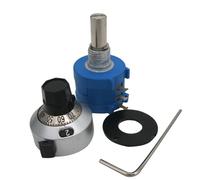 Lot de 5 potentiomètres multitours de précision 100 Ohm 3590S-2-101L, 10 tours d'anneau réglables + résistance, cadran de comptage, bouton rotatif