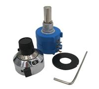 Lot de 5 potentiomètres multitours de précision 3590S-2-101L 3590S 100 ohms Résistance réglable à 10 anneaux + cadran de comptage des tours Bouton rotatif