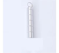 Lot de 5 pots à épices de camping 5 en 1 - Mini salière pour les déplacements - En alliage d'aluminium - Portable - Pour les voyages, la maison, l'extérieur, les pique-niques, la cuisine, le steak, le