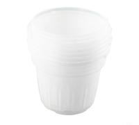 Lot de 5 pots à orchidée avec trous en plastique transparent pour un drainage optimal et une circulation de l'air pour le contrôle des racines dans la maison et le jardin pour petits, moyens, grands