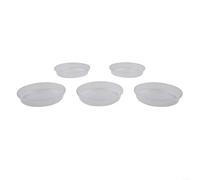 Lot de 5 pots à orchidées en plastique transparent avec trous de drainage - 17,8 cm - Pour croissance parfaite des plantes d'intérieur (B)