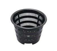 Lot de 5 pots à orchidées suspendus en plastique avec structure en maille respirante pour la circulation de l'air, conçus pour la santé des racines des plantes, livrés avec des crochets pour suspendre