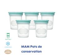 Lot de 5 Pots de conservation 120 ml