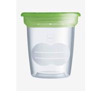 Lot de 5 pots de conservation 120 ml transparent/vert TU