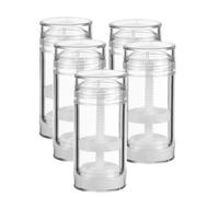 Lot de 5 Pots de Crème 50ml en PP, Bouteilles Rotatives Anti-Fuite | Surface Lisse, Fermeture Étanche, Faciles à Nettoyer, pour Voyage, Salle de Bain, Soins Maison