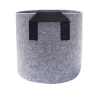 Lot de 5 pots de culture ronds d'aération pour une zone racinaire optimale et un drainage de l'eau (18 litres)