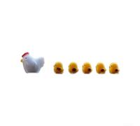 Lot de 5 poules mignonnes pour décoration de bureau ou de voiture