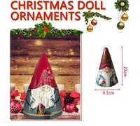 Lot de 5 poupées russes Matriochka de Noël, poupées gigognes à empiler, décorations de Noël