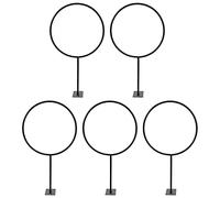 Lot de 5 présentoirs muraux pour ballons, avec vis, idéal pour exposer le basket-ball, le football et plus encore, support de 5 cm chacun