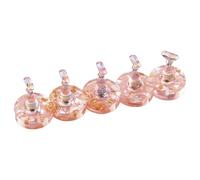 Lot de 5 présentoirs professionnels pour ongles de salon avec large compatibilité pour outils polis, accessoires ABS, base antidérapante, équipement de présentation de salon