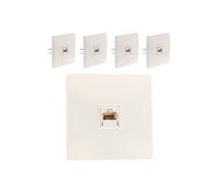 - Lot de 5 prises téléphone RJ45 encastrables Diwone