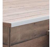 Lot de 5 profilés d'angle en aluminium - 170 cm - Argenté - Pour finition de terrasse WPC - Profilé en L comme bord d'escalier pour couvrir les bords