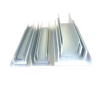Lot de 5 profilés rainurés en aluminium forme U, cadre rainuré, fente carte guidage, rainure intérieure fixe verre, découpe par usinage CNC Pour Panneaux De Particules(10x5x300mm)