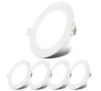 Lot de 5 projecteurs LED encastrables 230V LED encastrables spots plats blanc...