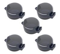 Lot de 5 protections adhésives pour pênes dormants - Protection de sécurité enfant pour porte en verre - Design transparent - Installation facile