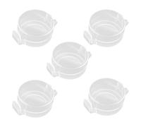 Lot de 5 protections de pênes dormants à l'épreuve des enfants pour empêcher le verrouillage accidentel pour boulon de porte Blanc/noir adhésif